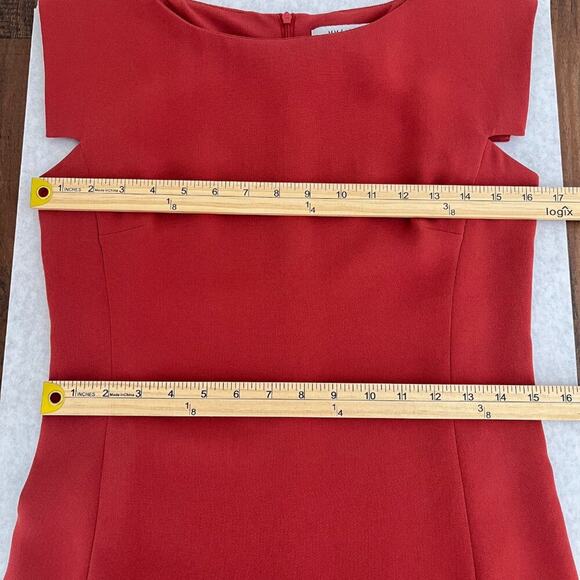 MM Lafleur The Sarah Dress Shift Career Professional Washable Size 4 Chili Flake - Picture 11 of 12